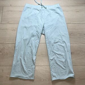James Perse Standard Cropped Sweatpants Light Blue Size 3 Or Women’s Large